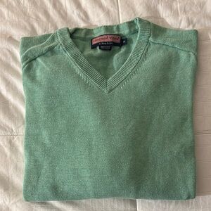 Vineyard Vines Green V-Neck Sweater